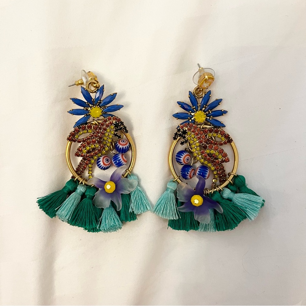 Elizabeth Cole Parrot Earrings